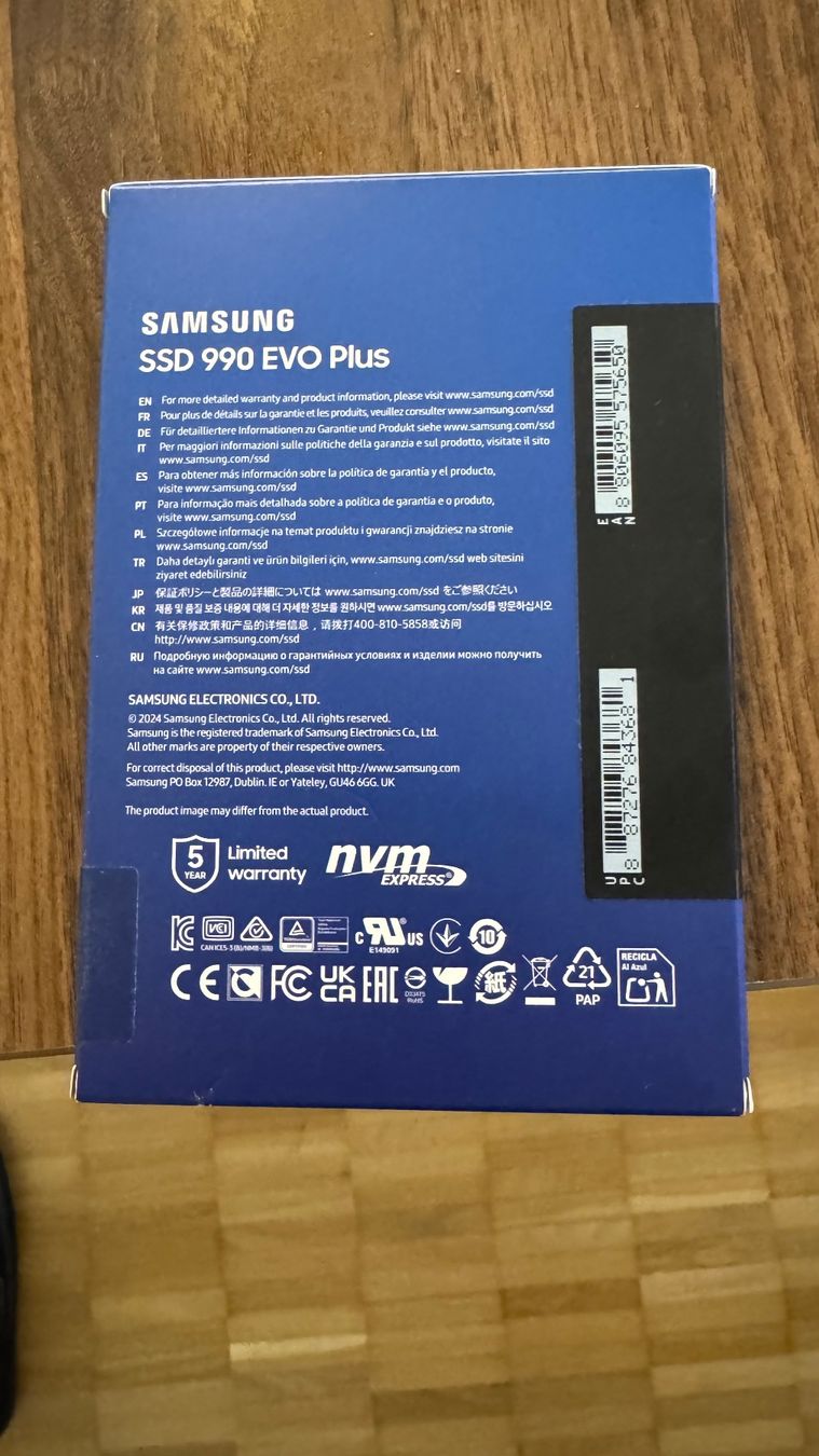 Samsung Dischi rigidi: Samsung 990 EVO Plus 2 TB   256 Franken neu – Nuovo e nell'imballaggio originale da Schönenwerd venduto da suk_9c6k 1
