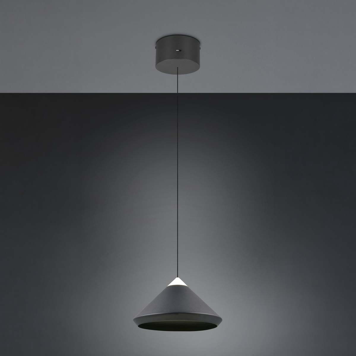 Lampadari & plafoniere: LED Pendelleuchte, Schwarz, CCT, 30 cm Ø – Nuovo (secondo la descrizione) da Kreuzlingen venduto da Smart-Light 3