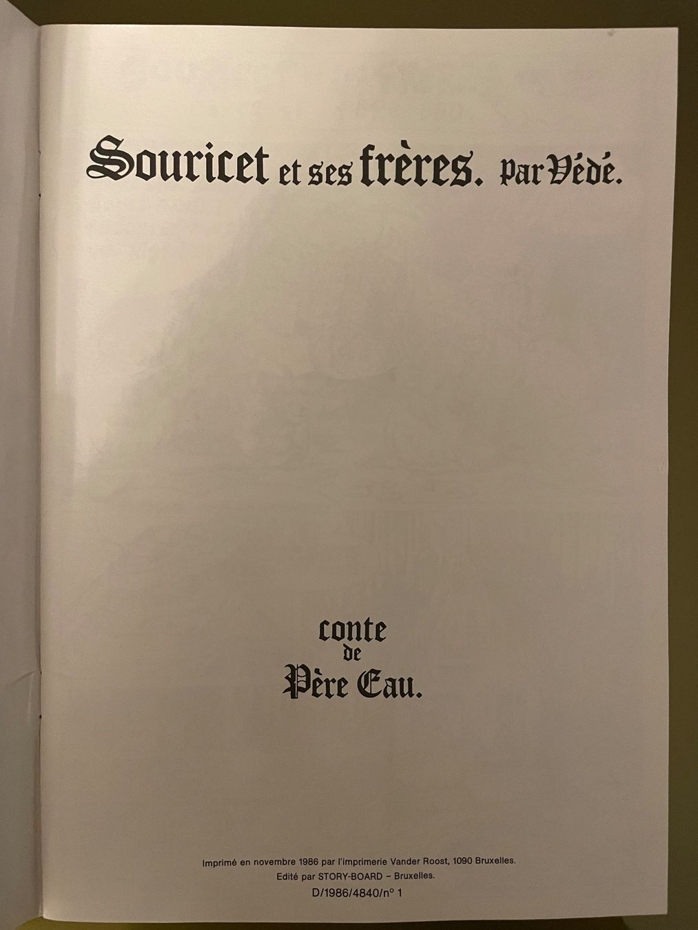 Comics: Comic - Souricet et ses frères/Conte de Père Eau /Védé, 1986 – Gebraucht aus Sutz von fx05 1
