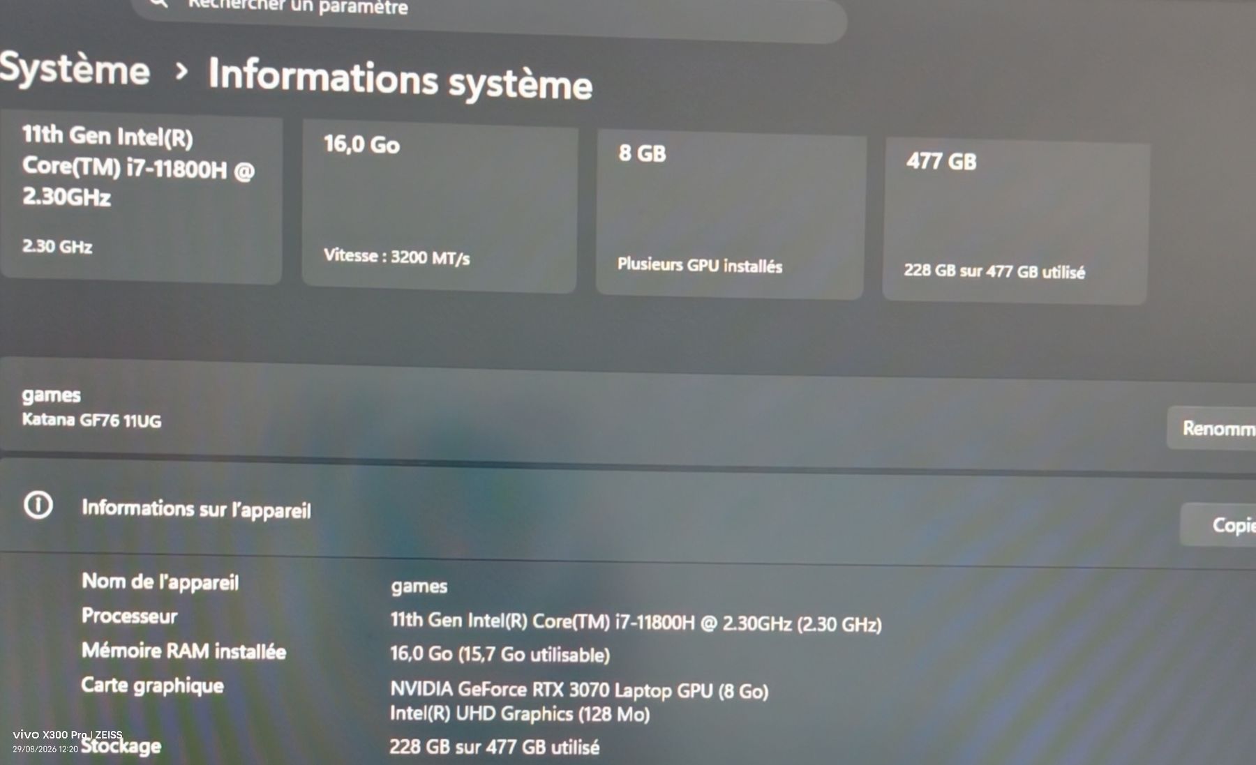 MSI Portables: Rtx 3070 Laptop gaming MSI – D'occasion à St-Martin FR par MaxHsr 3