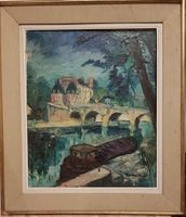 Yves André MOLEUX (1906-?) la péniche