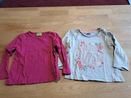 2 Langarmshirts Mädchen, Grösse 86/92