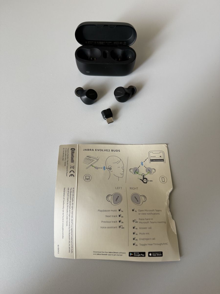 Jabra Kopfhörer: Jabra Evolve2 Buds Kopfhörer Schwarz mit Ladecase – Gebraucht aus Chur von Juventino1997