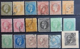 Rumänien ex. Kat. 36-56 gest. 1872/80 Kat. 253 Euro