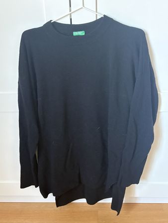 Wolle Pullover United Colors of Benetton schwarz lang