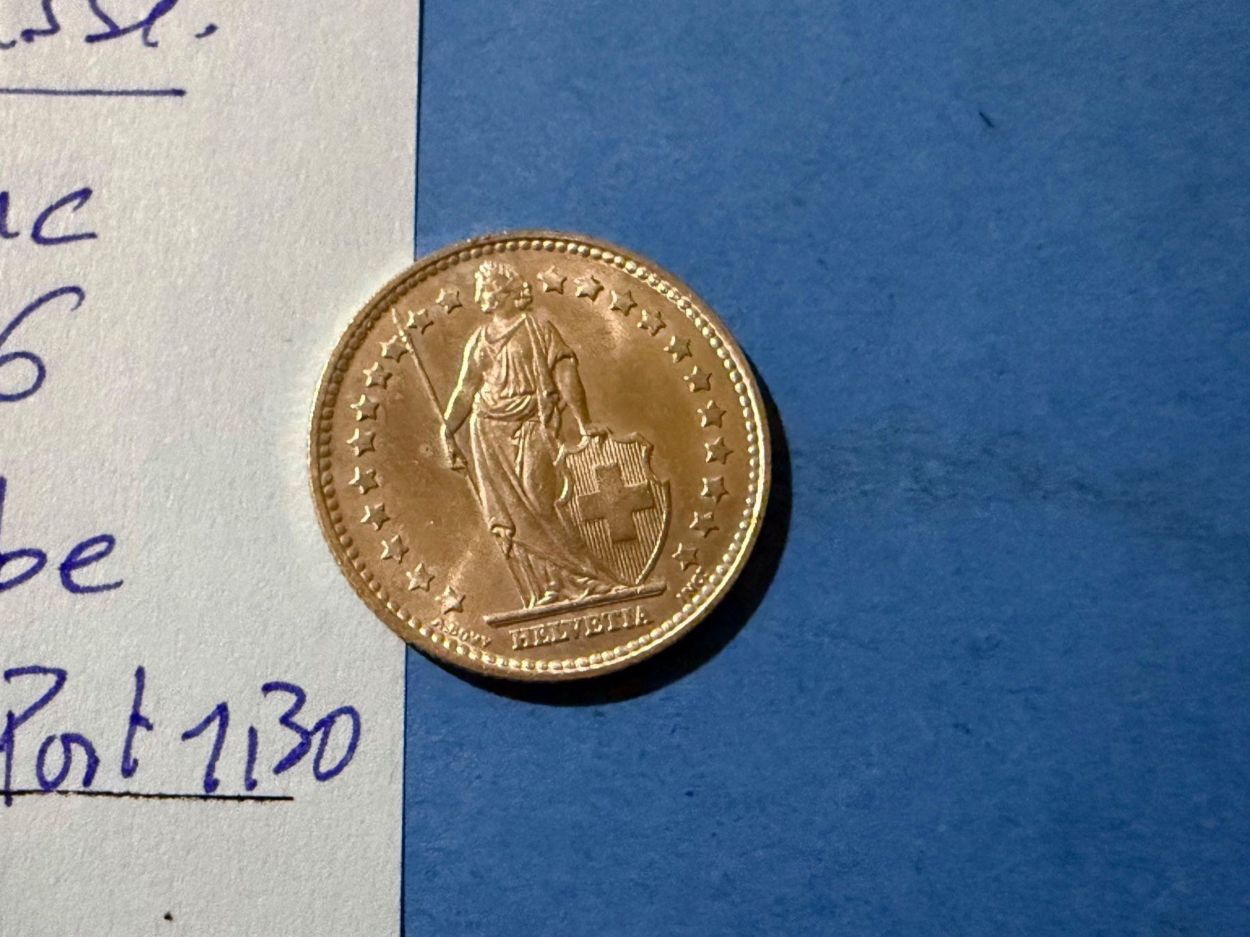 Tutti le monete: SUISSE : 1 FRANC 1956 - SUPERBE – Usato da genève venduto da GEnumist 2