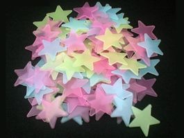 100 LEUCHTSTERNE FARBIG - STERNENHIMMEL - SELBSTKLEBEND