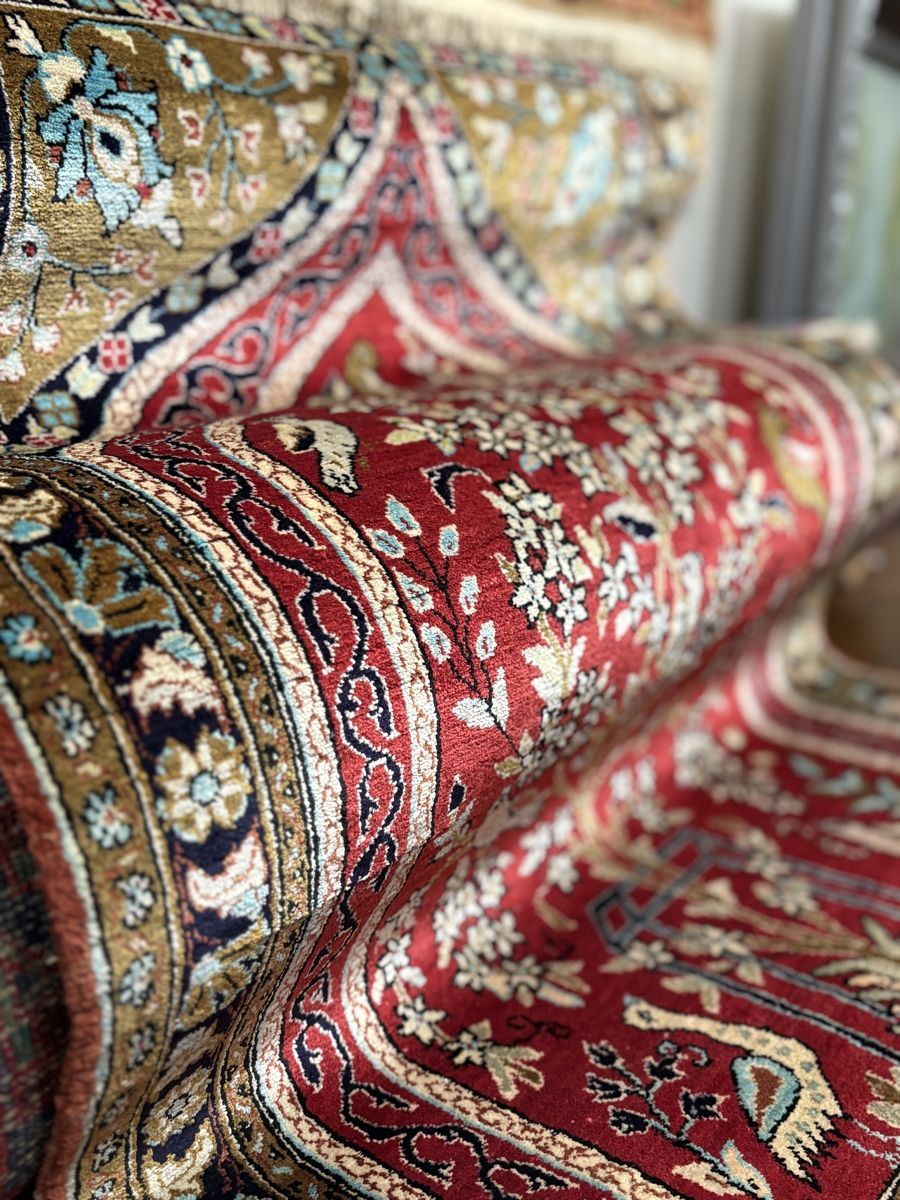 Tappeti: Lebensbaum Qom Ghom Seidenteppich – Usato da Bennau venduto da Mayer_Carpets 4