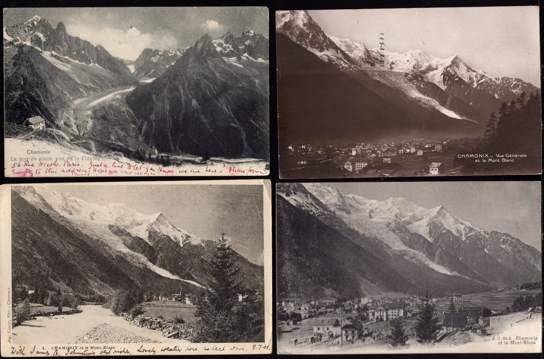 Cartoline postali: 8 Karten Chamonix  ( alle im Scan ) – Usato da Aarau venduto da kufi44 2
