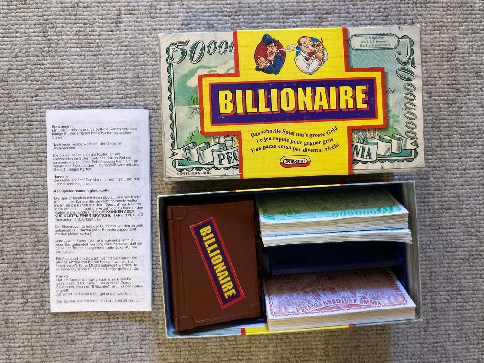 Jeux: Spiel Billionär – D'occasion à Schwarzenbach SG par ernesto3.6