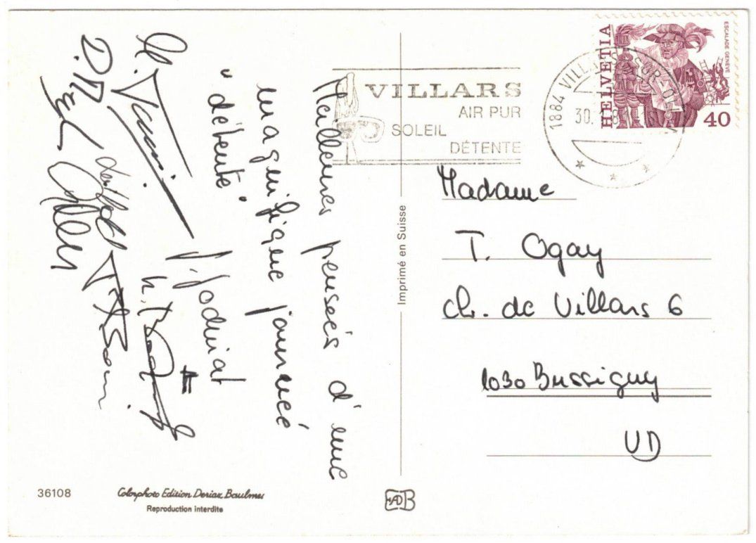 Cartoline postali: Villars - 3 Bild AK Col de Bretaye – Usato da Binningen venduto da Mountainrider 1