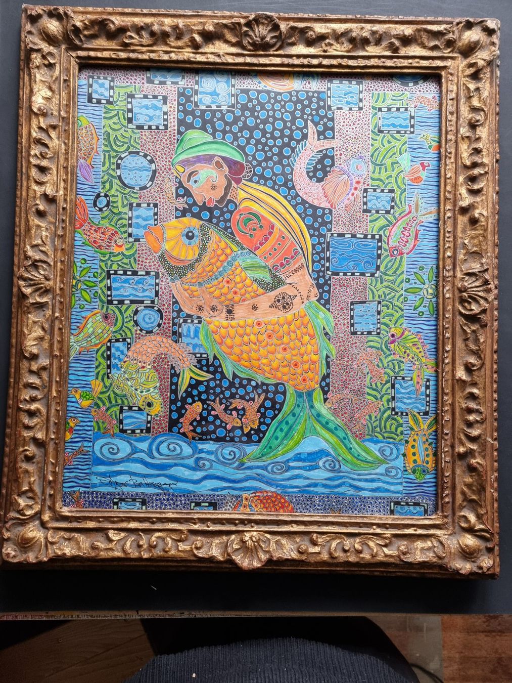 Dipinti: EDGAR BALTENSPERGER ORIG. MISCHTECHNIK SIGNIERT MIT RAHMEN – Usato da Gersau venduto da kunst-online