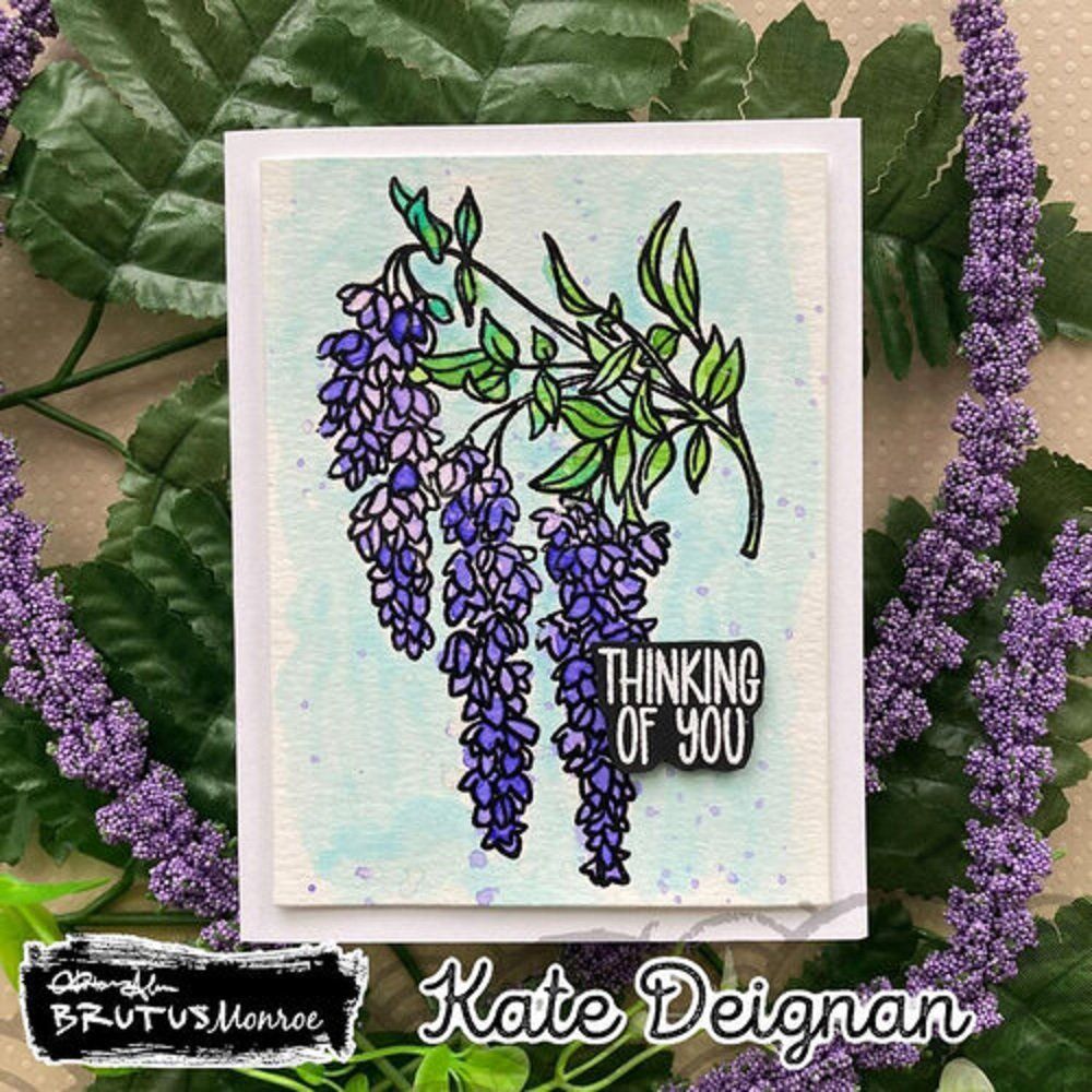 Timbri: Brutus Monroe Clear Stamp ** Wisteria ** – Nuovo e nell'imballaggio originale da Rubigen venduto da rofi100