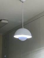 Weisse Hängelampe / Deckenlampe Blumentopf Design, Top!