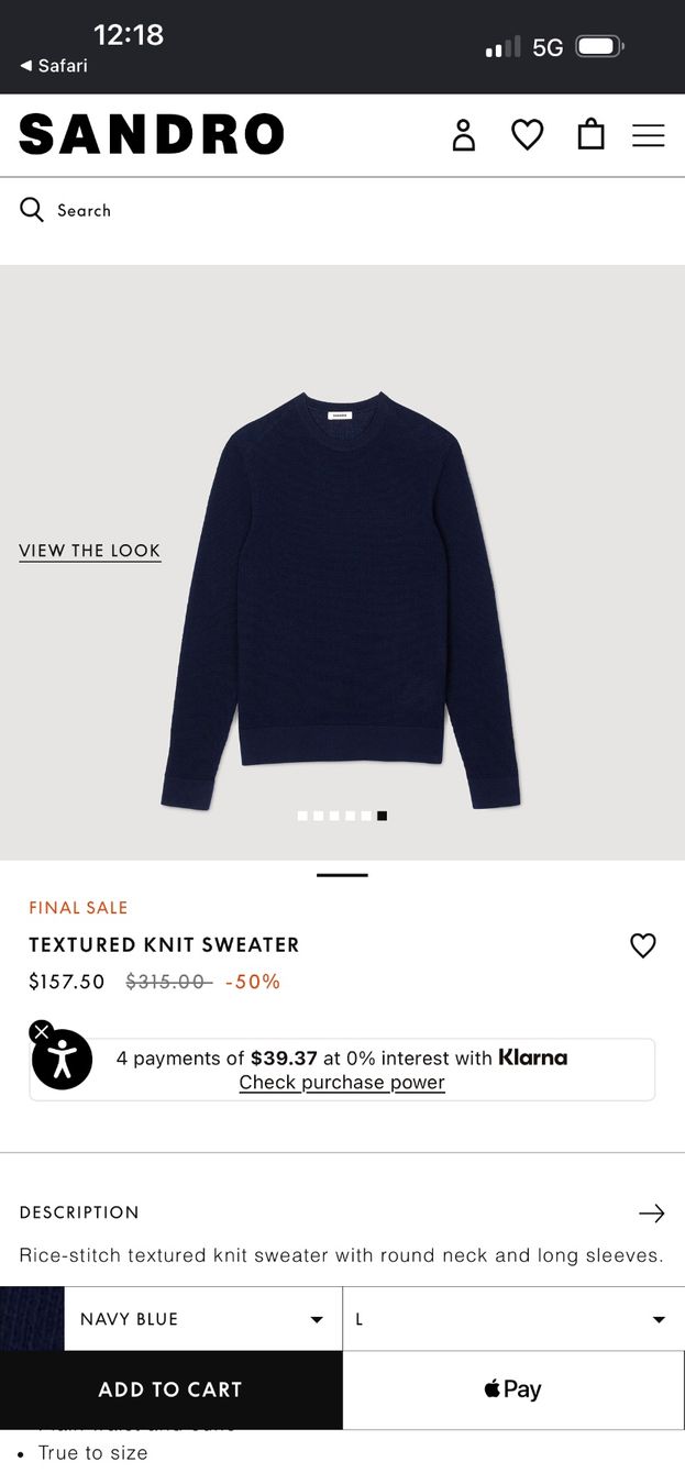 Sandro Pulls & Sweat-shirts: Sandro Paris woole Pullover dunkelblau Grösse M oryginal – Neuf (Voir description) à Wetzikon ZH par Jan_wojt 7