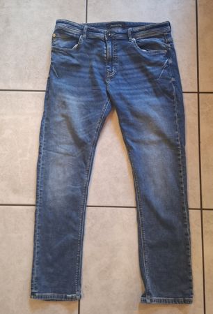 Jeanshose W32 L30, Smog, blau