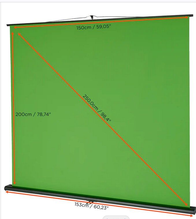 Sonstiges Zubehör: Greenscreen Chroma Key Hintergrund 150x200cm NEU – Gebraucht aus Zürich von masterIT 1