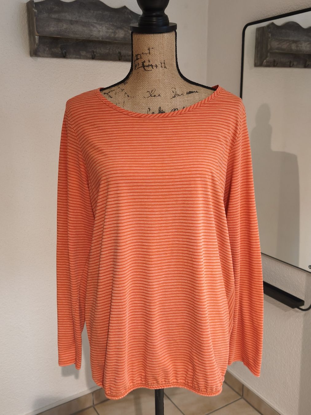 Cecil Pullover & Sweatshirts: Damen Pullover Cecil orange gestreift Grösse XL – Neu (gemäss Beschreibung) aus Emmetten von SecondhandSiska