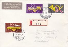 Nr. 291-93, auf FDC, SBK 90.-