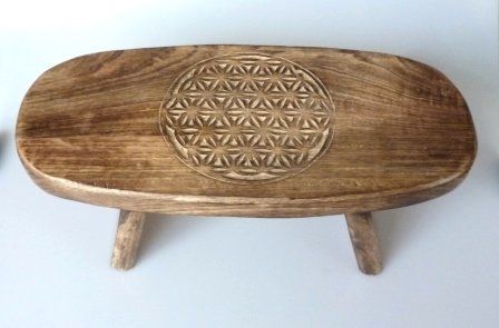 Hocker: Meditationshocker - Blume des Lebens – Neu und originalverpackt aus Mauren von Yeelen 1
