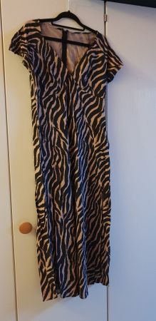 Kleid lang Tigermuster