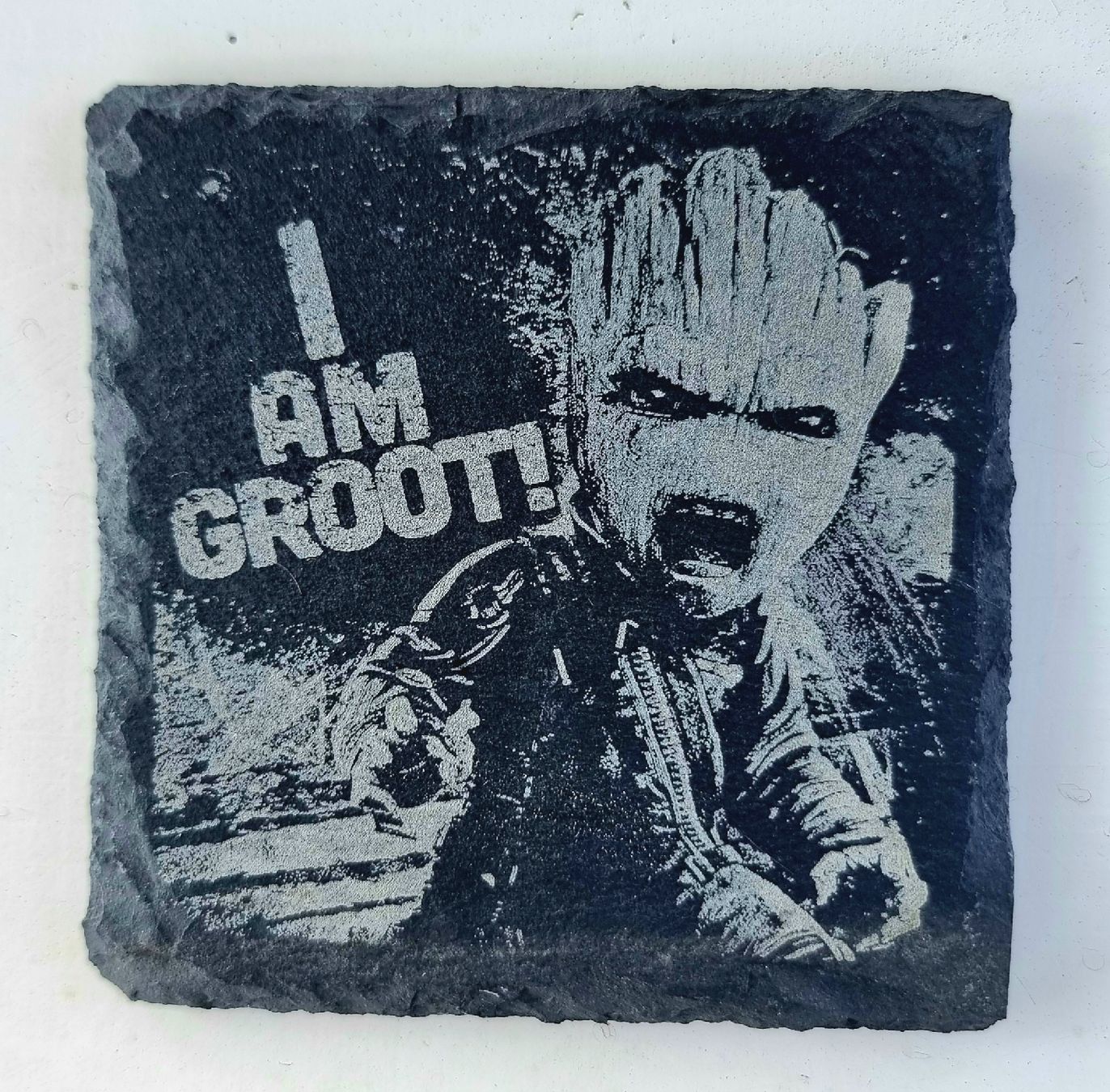 Sottobicchieri: Schieferuntersetzer "I AM GROOT!" (Guardians) – Nuovo (secondo la descrizione) da Rottenschwil venduto da tob_h7ld