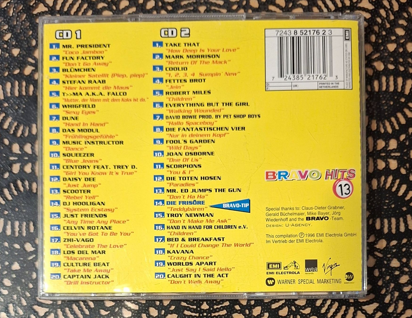CDs: Bravo Hits 13, Doppel CD, 1996, Hit Compilation, Sampler – D'occasion à Amriswil par Celini3 1