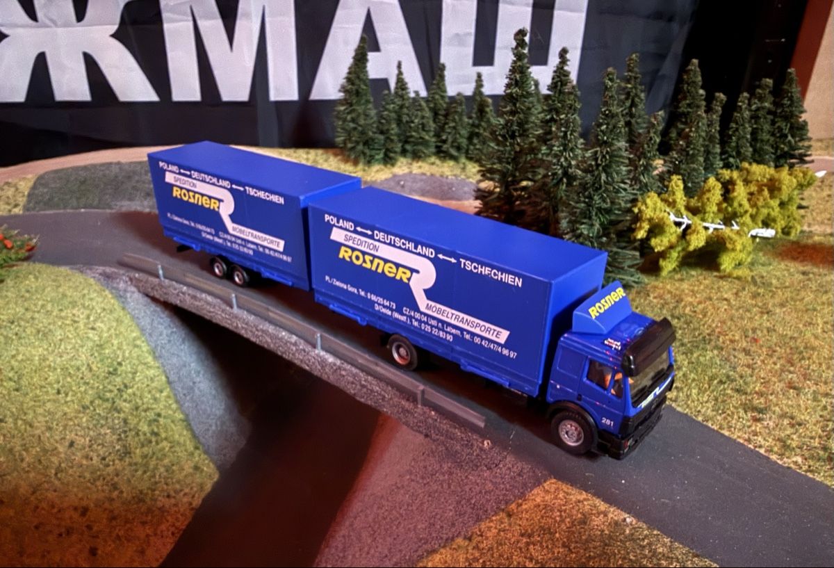 Faller Modelleisenbahnen: Faller Car-System Lkw 1602 Rosner Transport H0 – Gebraucht aus Bauma von Shotgunmann 2