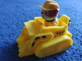 Paw Patrol, Rubble, Fahrzeug mit Figur festsitzend 10cm