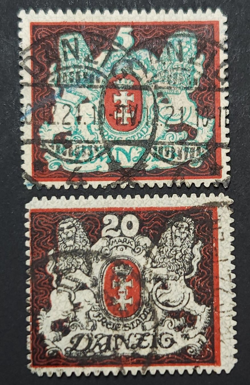 Tutti i francobolli: Danzig Mi-Nr.87 X - 89 X gestempelt Geprüft – Usato da Kriens venduto da Nidfeld45