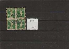 timbre 171 bloc de 4 oblitération Tramelan Dessous