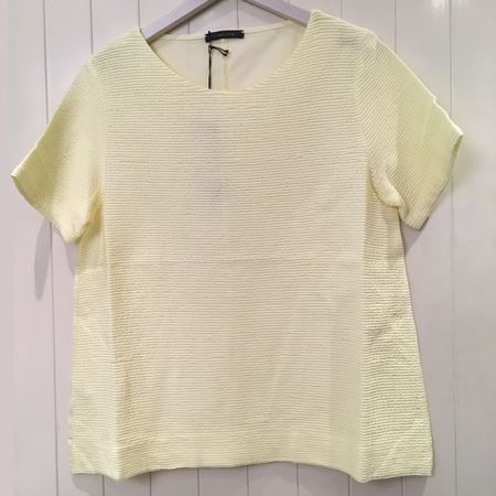 GWhite KA Jersey Shirt weit hell gelb 100 % Baumwolle Gr 40