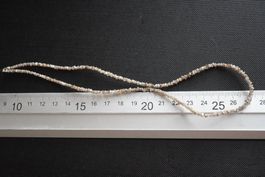Diamanten Natur Strang  Braun / Weiss   4mm