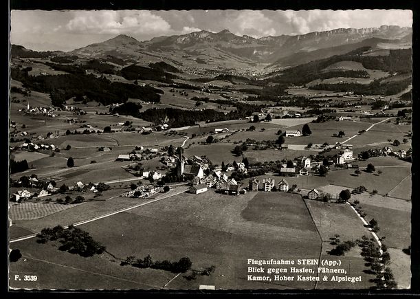 Cartes postales: Stein /App., Flugaufnahme gegen Haslen,  – D'occasion à Berlin par bartko-reher