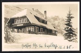 AK Engelberg, Gasthaus im Schnee, 1925
