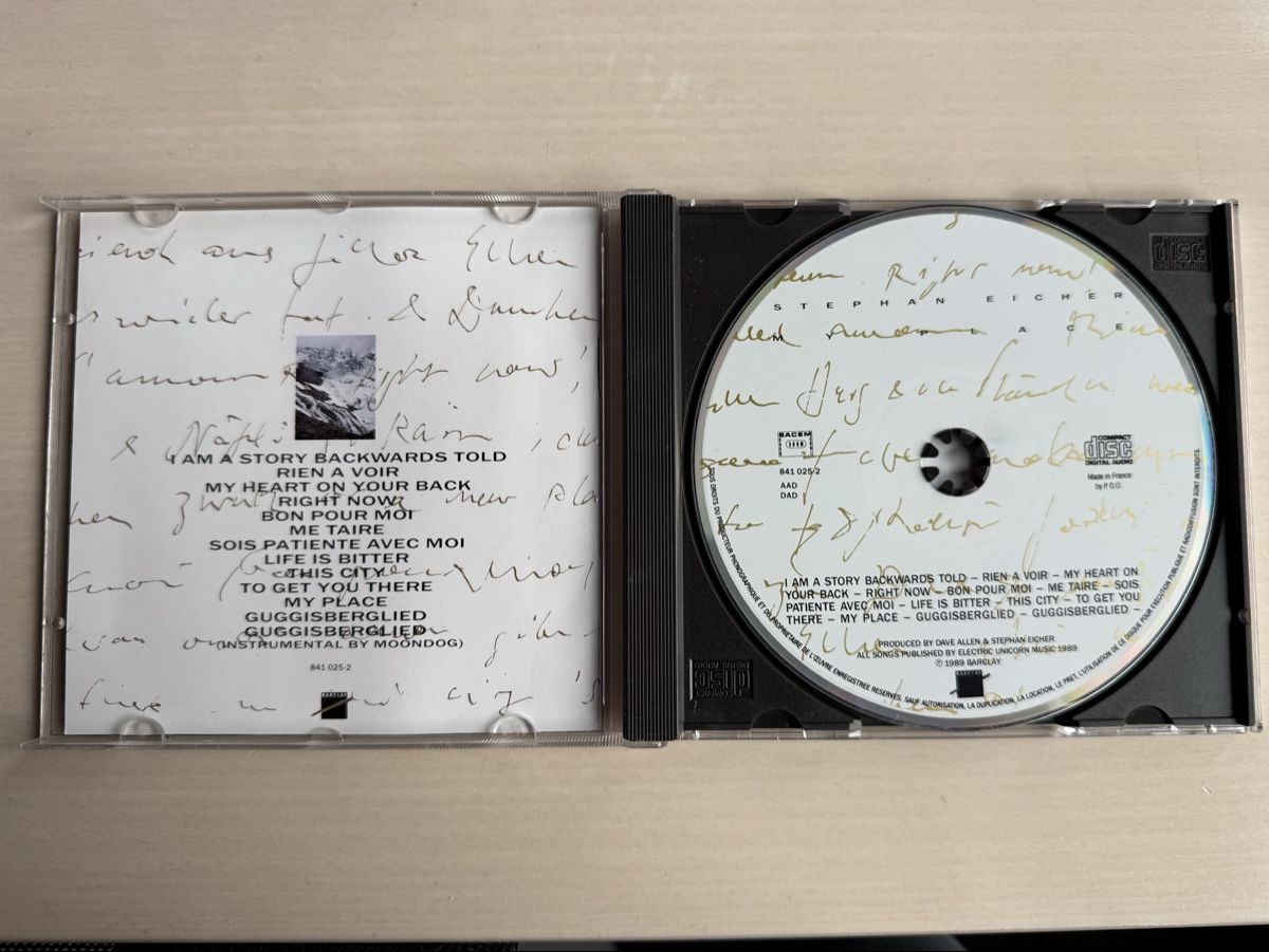 CDs: Stephan Eicher - My Place - CD Album – Gebraucht aus Oberried Brienz von Chyara 2