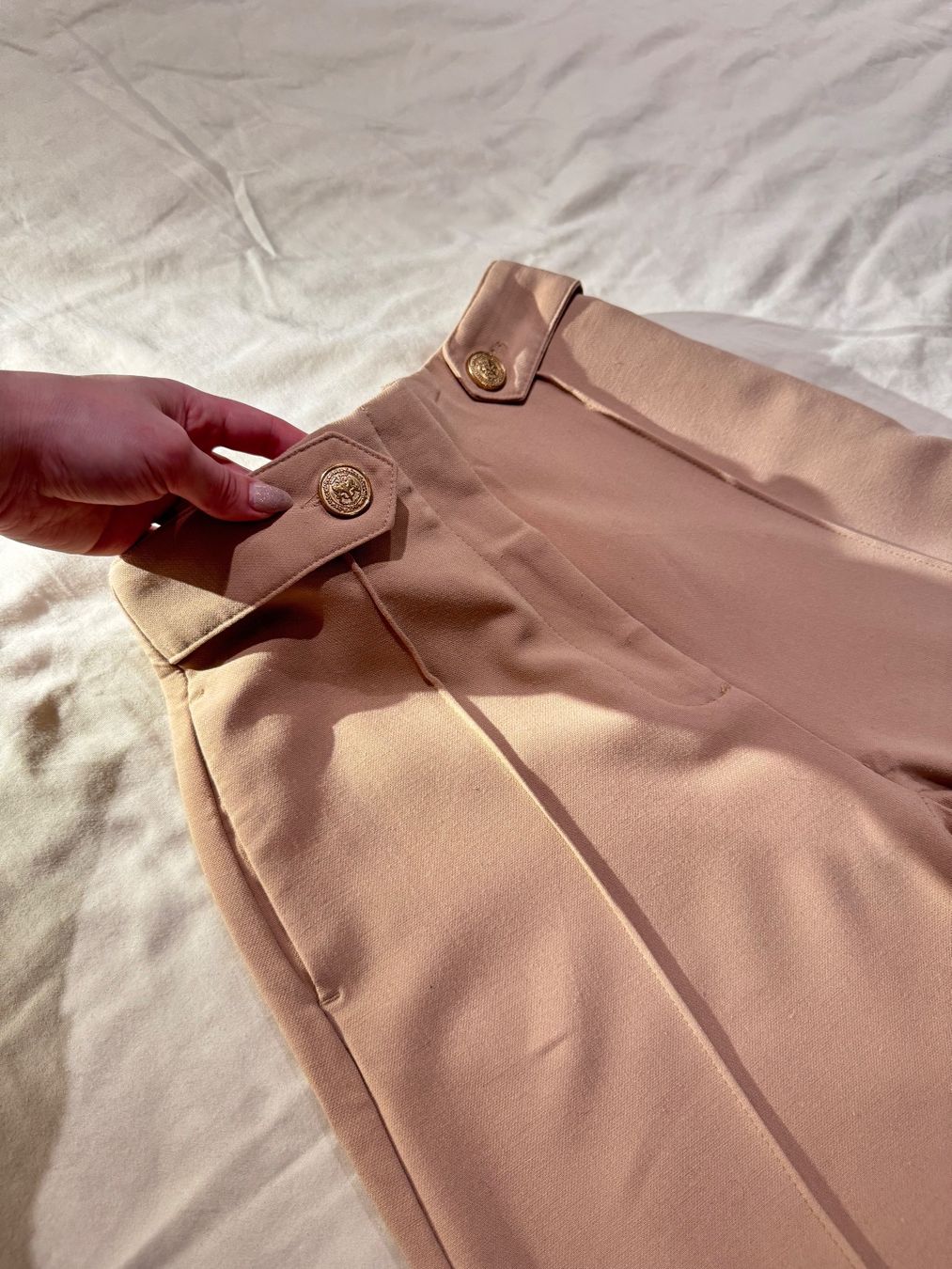 Pantaloni: Klassische Beige Damehose - Gr. 36 – Usato da Feusisberg venduto da royi16