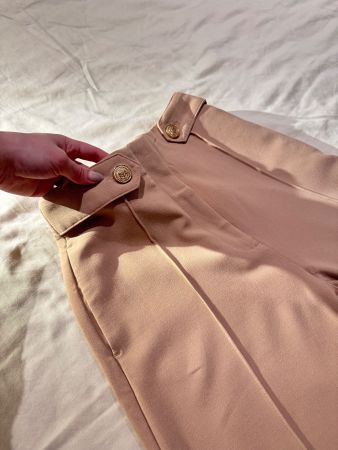 Klassische Beige Damehose - Gr. 36