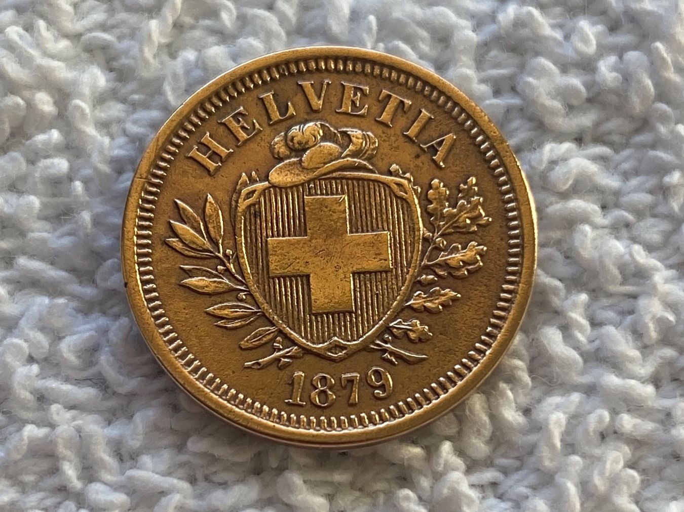 Alle Münzen: 1 centimes/rappen 1879 – Gebraucht aus Nyon von Ilmi09