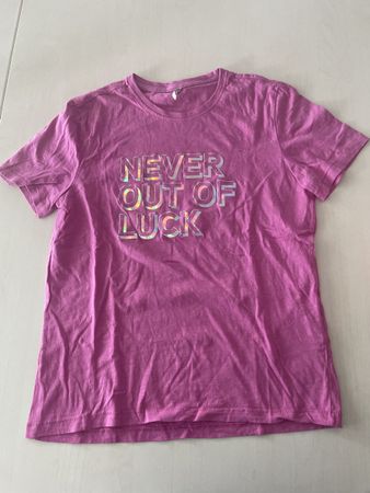 T-Shirt Gr. S, Pink mit Schriftzug - Sommer Sale!