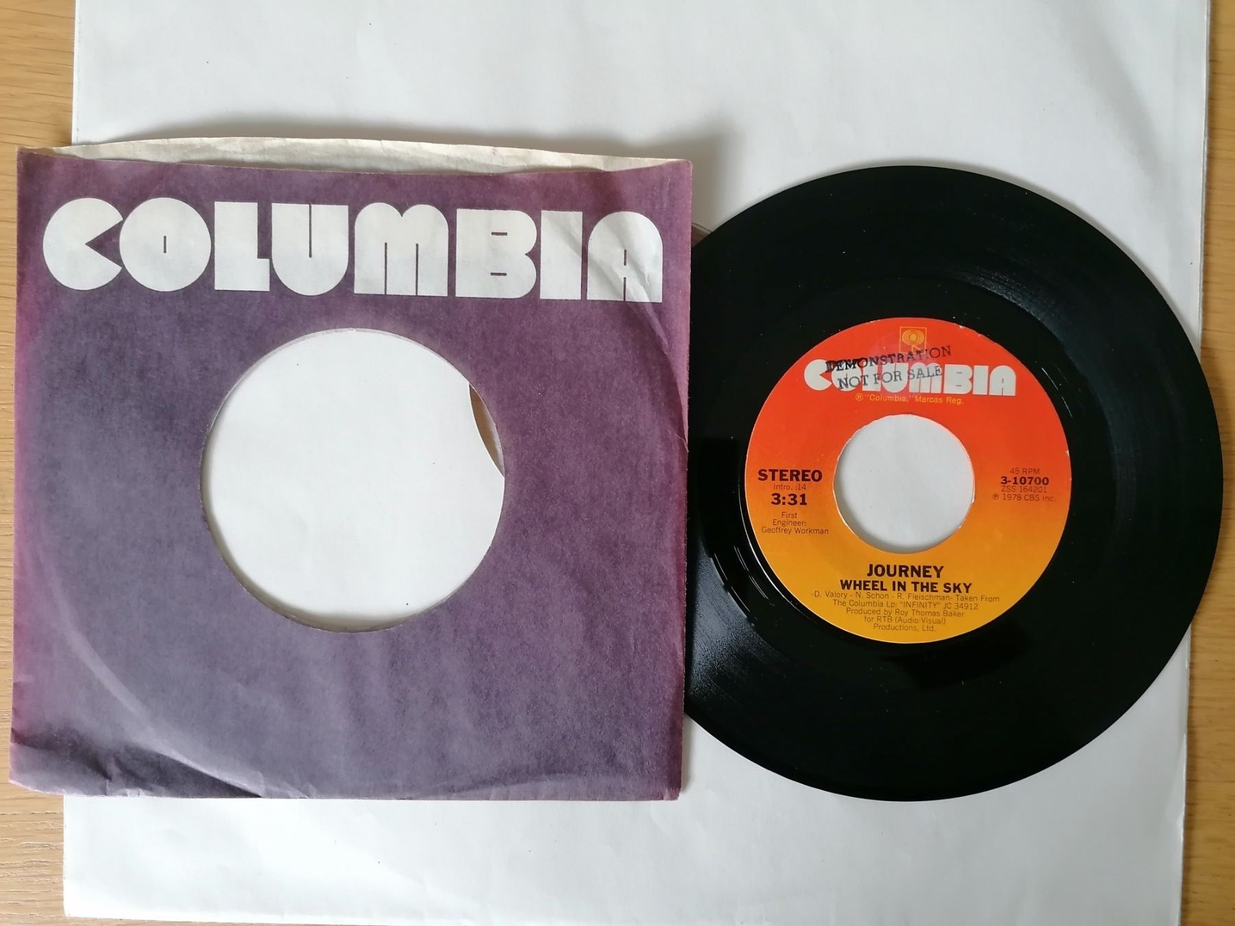 Dischi in vinile: Journey -- Wheel In The Sky / Can Do – Usato da Beinwil am See venduto da Funkthesizer