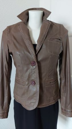 Lederjacke, Lederblazer Braun von Steilmann