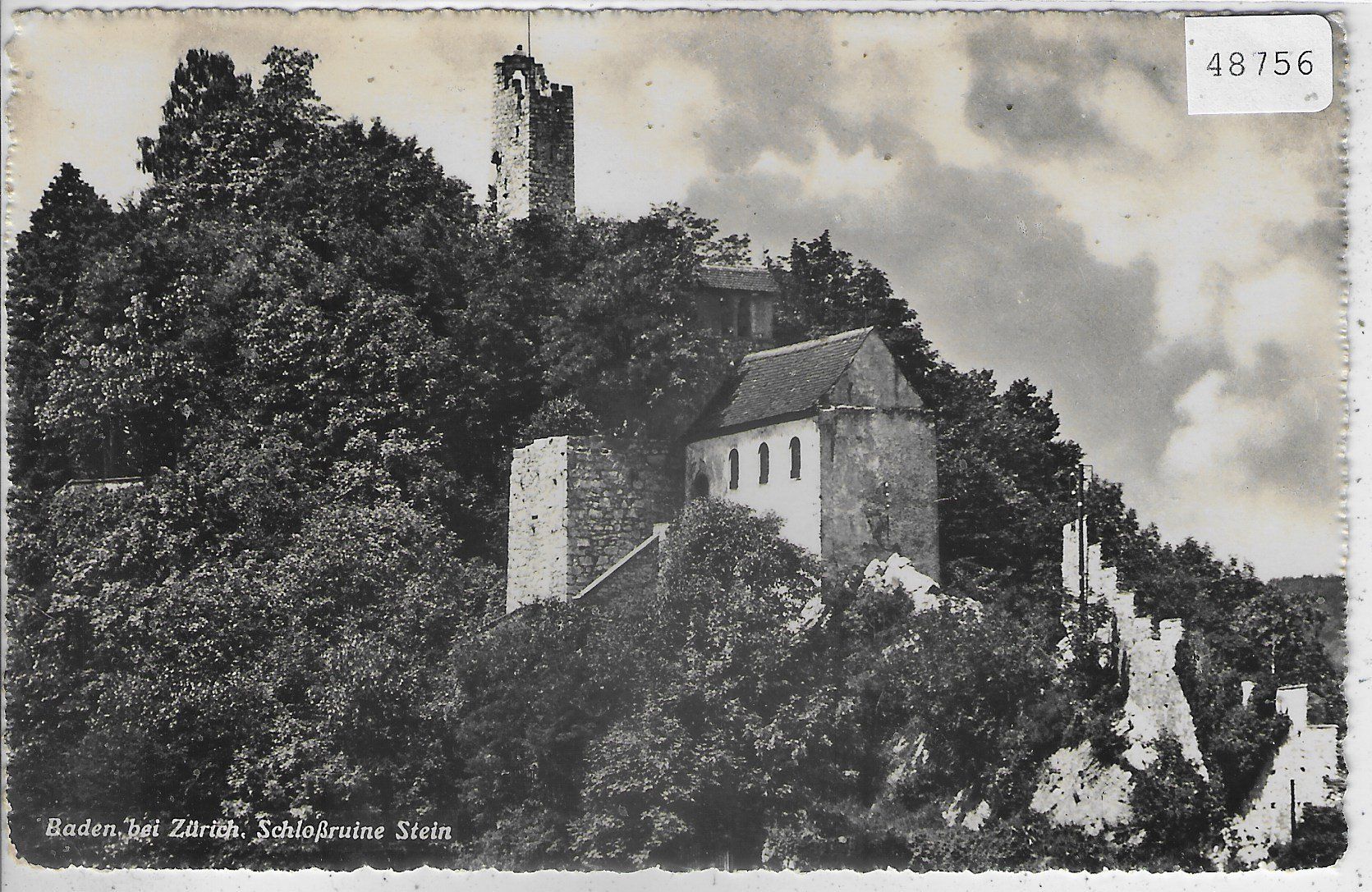 Cartoline postali: Baden - Schlossruine Stein – Usato da Ettingen venduto da Kartenplanet