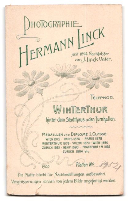 Fotografie & Manifesti: Fotografie Hermann Linck, Winterthur, hi – Usato da Berlin venduto da bartko-reher 1