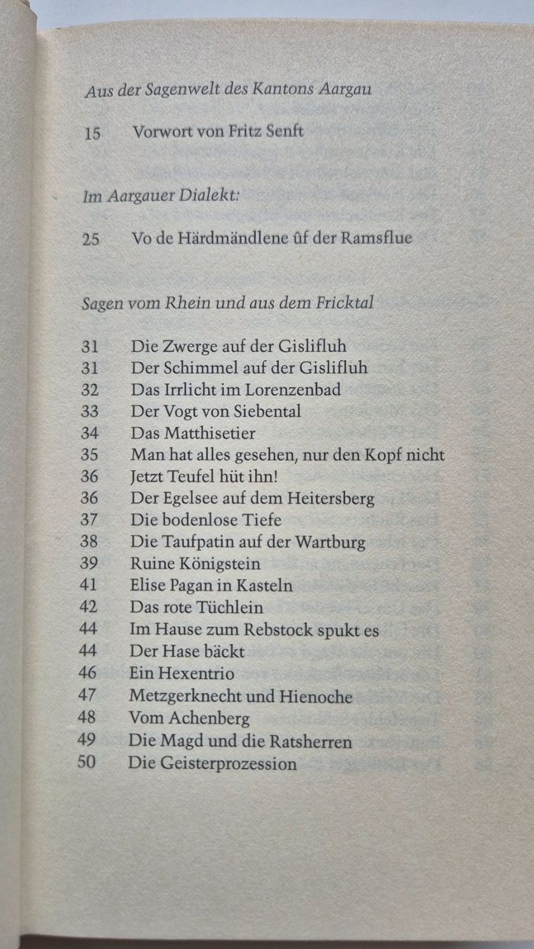 Libri: Sagen der Schweiz  -  AARGAU  -   1985 – Usato da Niederweningen venduto da Obson 3