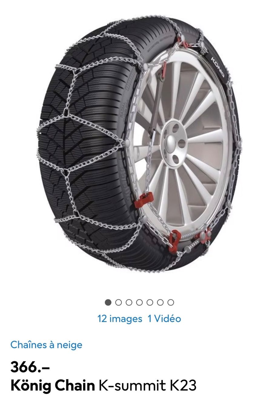Schneeketten: Chaines k-summit K23 – Gebraucht aus Clarens von bad_2lyz