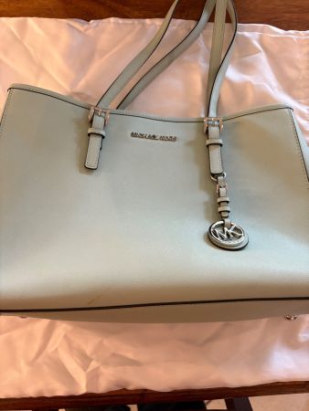 Sac Michael Kors Jet Set Travel Tote cuir saffiano  vert