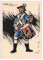 Nationalspende, Künstlerkarte H. Beutler, Uniform 1798