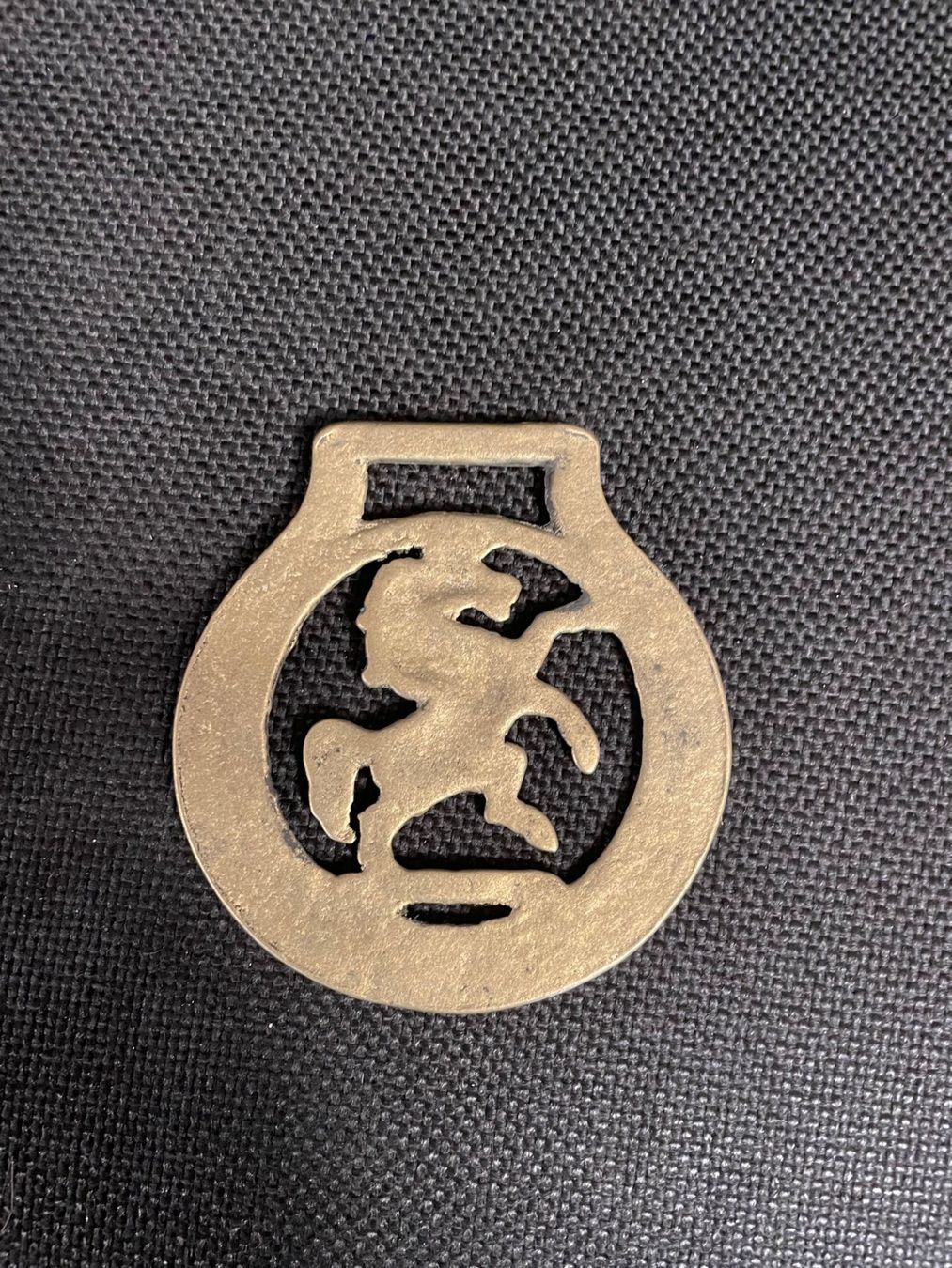 Tutte le decorazioni: 1 "Horse Brass" Messing alt – Usato da Frenkendorf venduto da pivot02 1