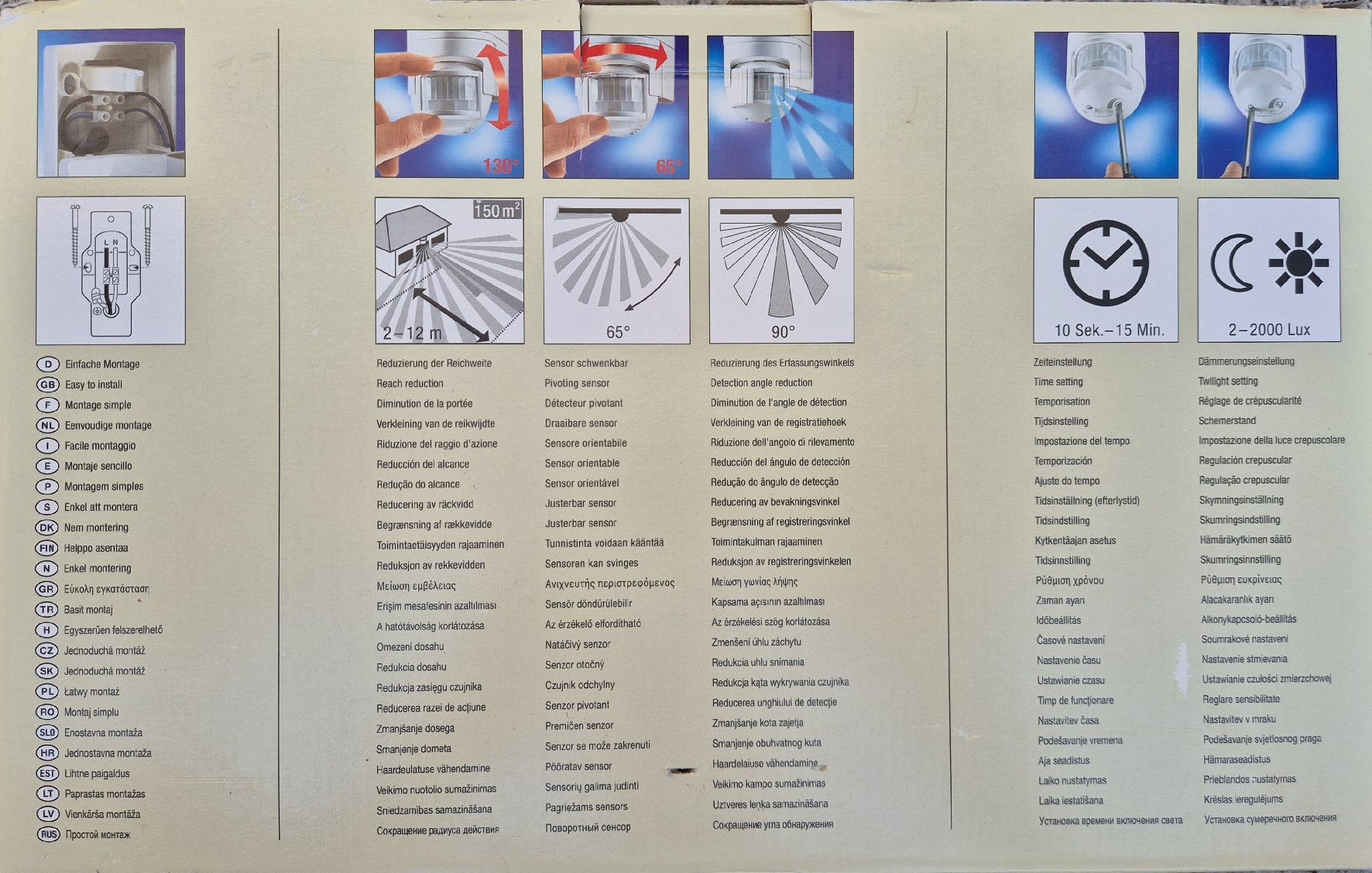 Steinel Lampade: STEINEL Aussenlampe mit Bewegungsmelder – Nuovo (secondo la descrizione) da Langenthal venduto da amistoso 1